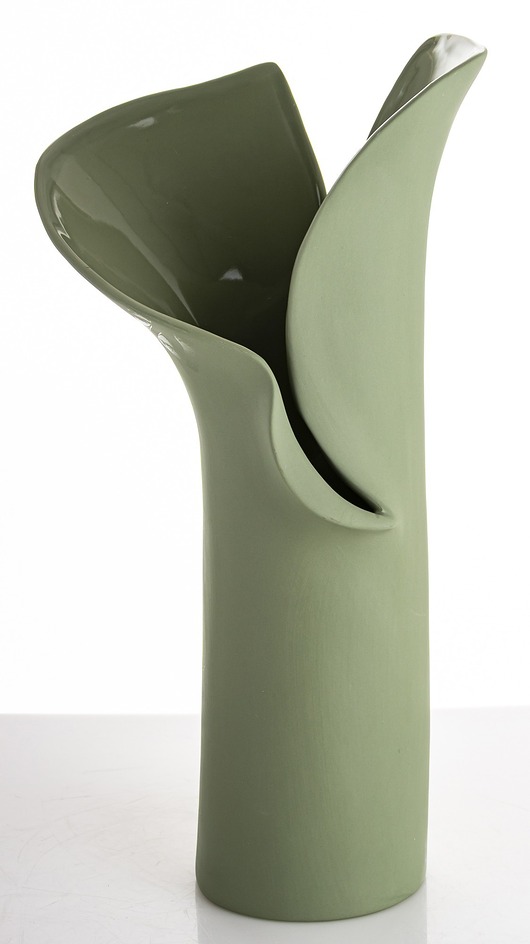 wazony Wazon porcelanowy 35x19x14 cm LARRY zielony