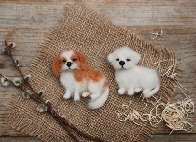 broszki Pieski- zamówienie indywidualne