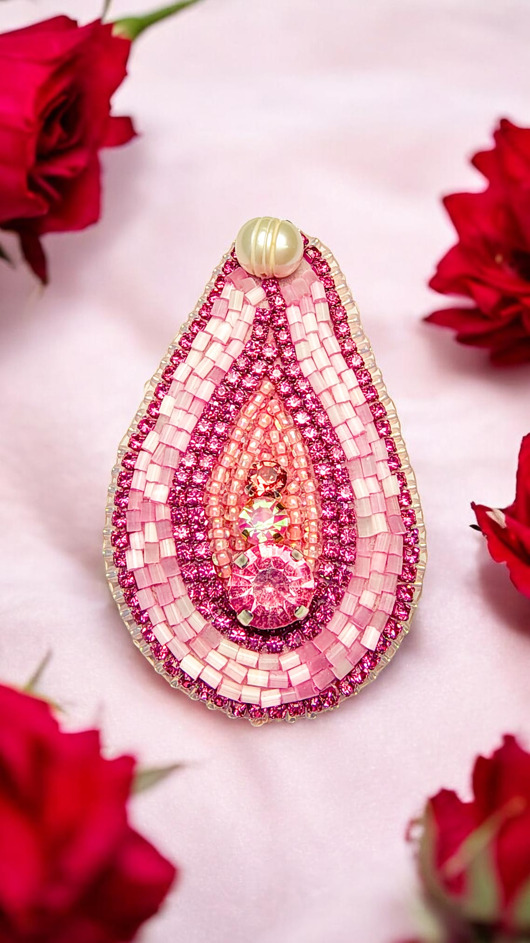 broszki Wyjątkowa broszka Viva la Vulva handmade rękodzieło unikat