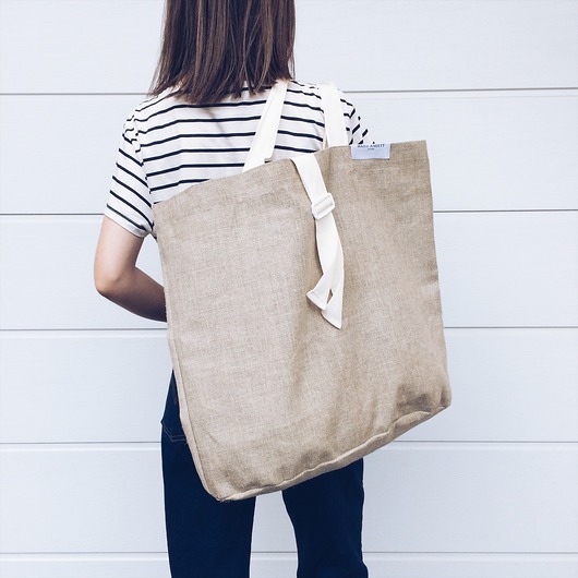 Eco Vegan ROMA White Bag len naturalny 100% MARII ANEETT