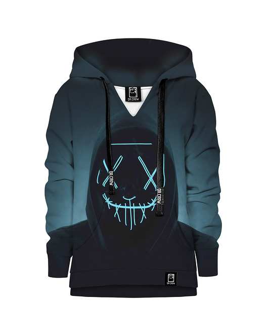 bluzy dla dziewczynki Bluza Dziewczynka DR.CROW Neon Mask