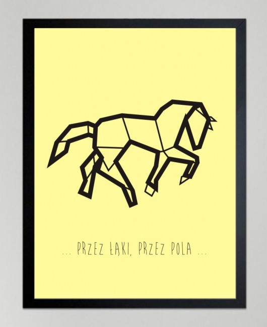 POSTER Konik, koń -przez łąki, przez pola..  KOKO by HOKO