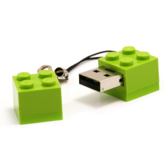 Jasnozielone pendrive klocek 4GB agabag