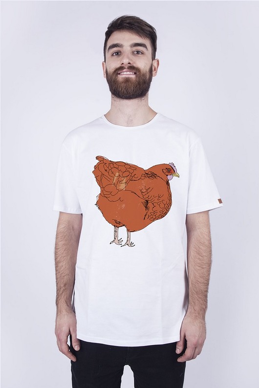 T-shirt męski 'kura' dziendobry