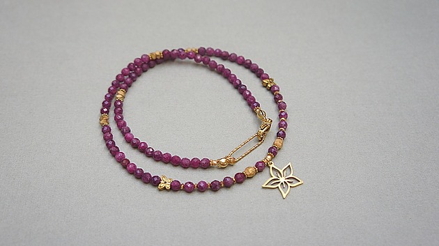 chokery Rubiny vol. 8  /choker/ - Szlachetna kolekcja