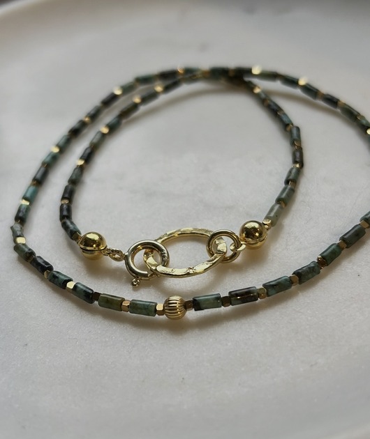 chokery Siła - choker z turkusem Afrykańskim