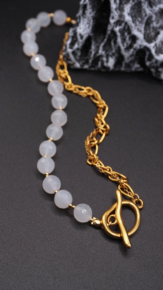 kolie Naszyjnik Agat