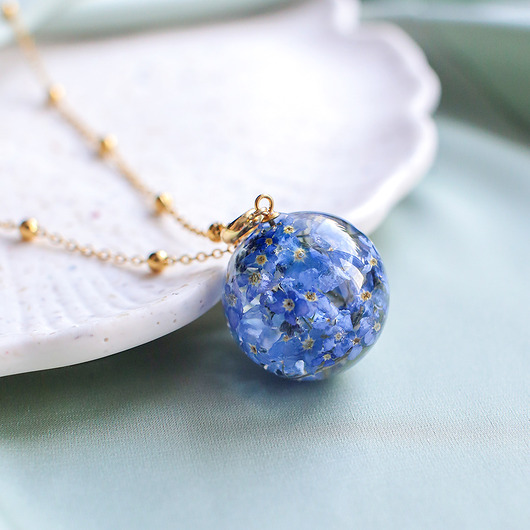 wisiory Wisiorek z niezapominajkami