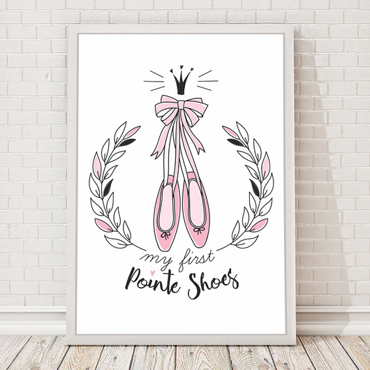 PLAKAT, OBRAZEK Pointy baletnicy Dekoracjan