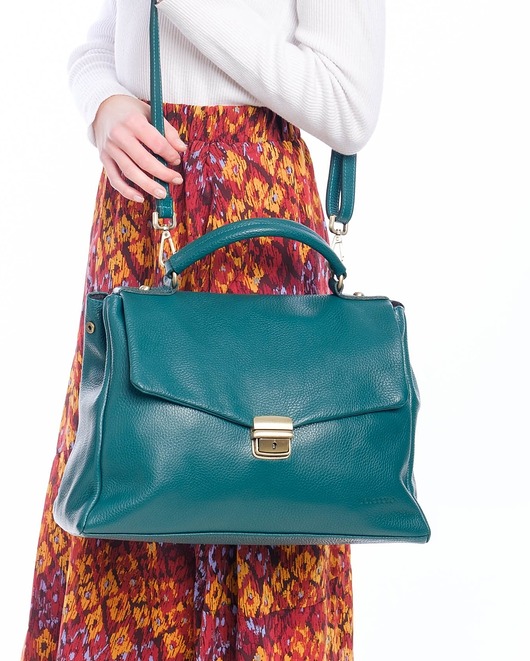 torby na ramię Torba Skórzana - Aktówka w stylu vintage (6971)