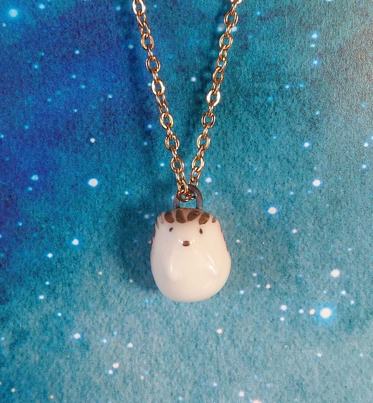 porcelanowy mini jeż Head Made art