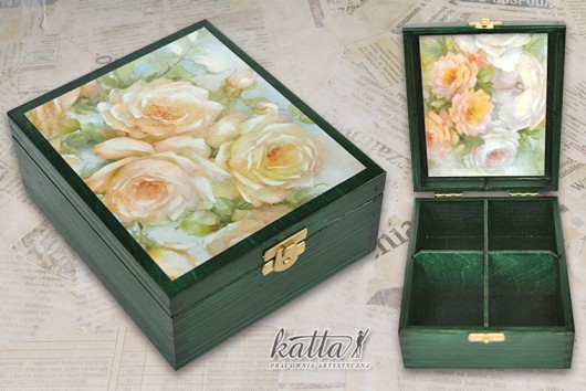 Herbatnica - DELICATE ROSES torby katta