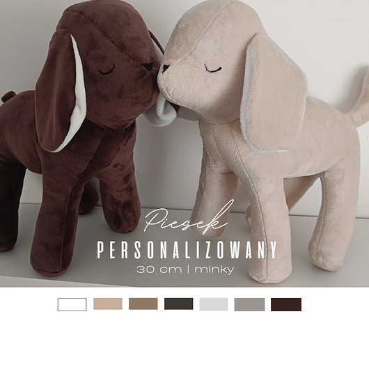 misie i maskotki Piesek - pamiątka narodzin, chrzcin  haft  prezent