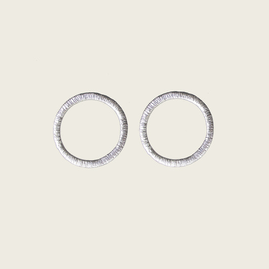 Srebrne kolczyki koła - Simple KOS jewellery
