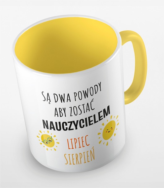 kubki Kolorowy kubek z hasłem Powody, aby zostać Nauczycielem - mix kolorów