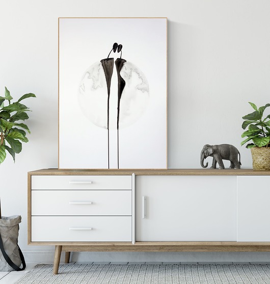 grafika 50X70 cm wykonana ręcznie - ZAMÓWIENIE Krystyna Siwek Art