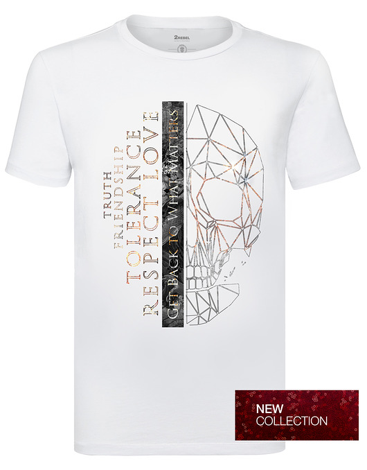 T-shirt 2REBEL męski "RESPECT Via dei Sarti studio