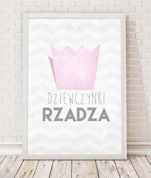Obrazek A3 - Dziewczynki rządzą Desihome