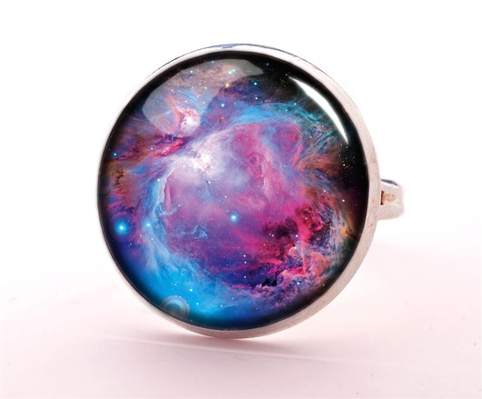 Pierścionek FIOLETOWA NEBULA - 0178 EGGinEGG