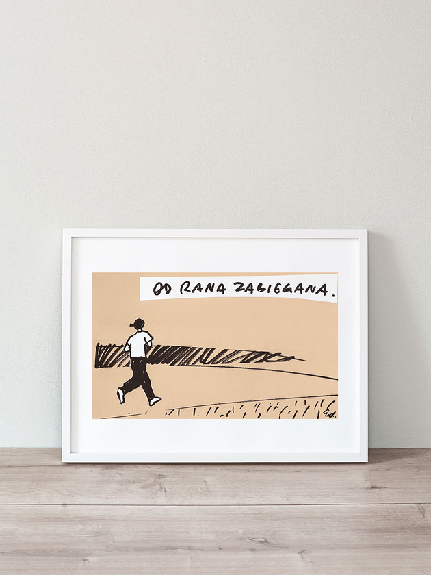 plakaty Plakat Od rana zabiegana