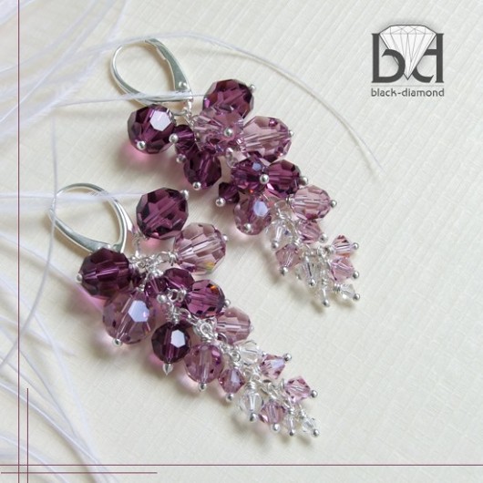 Gronka kryształ Swarovski Black Diamond