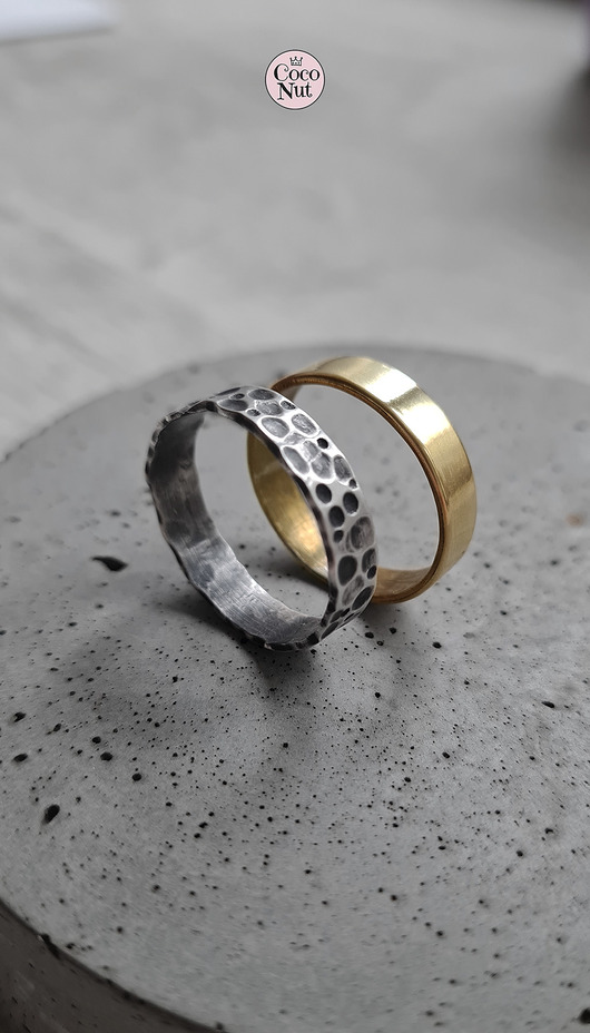 obrączki ślubne Obrączki SPECTRUM srebro i mosiądz