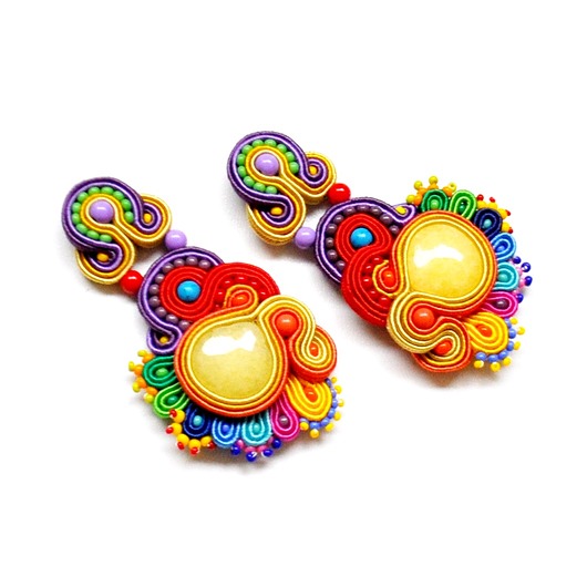 kolczyki soutache Kolczyki sutasz BURANO
