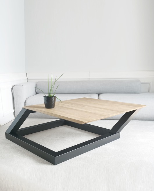 stoliki kawowe Stolik kawowy lity dębowy Design Dąb Slant