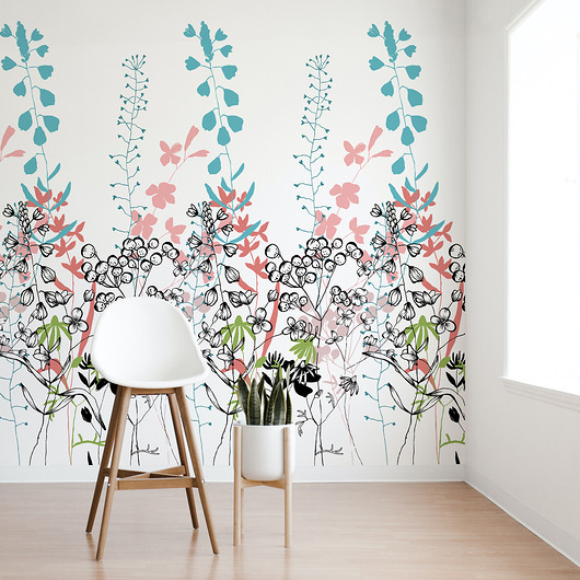 tapety i naklejki ścienne Panel Tapety 100x280 Botanical 1