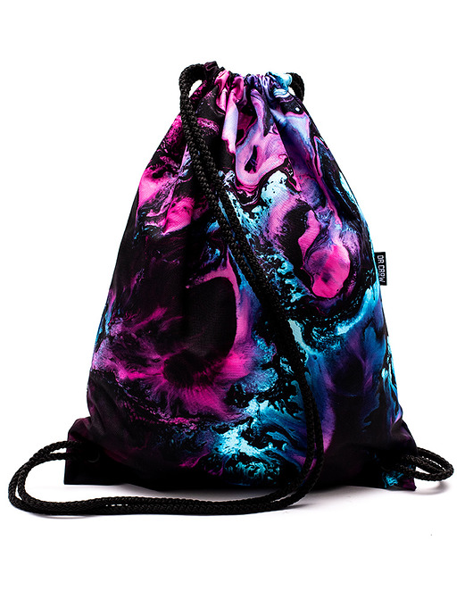 torebki, worki i plecaki dziecięce Worek Plecak Wodoodporny DR.CROW Neon Marble
