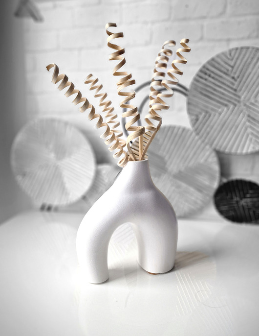 wazony Duży wazon irregular white