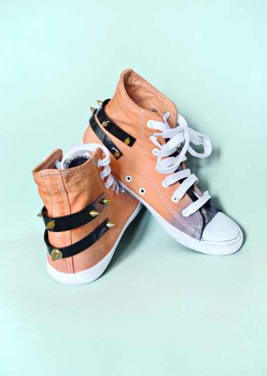 sneakersy damskie Ombre peach sneakers / trampki / ćwieki