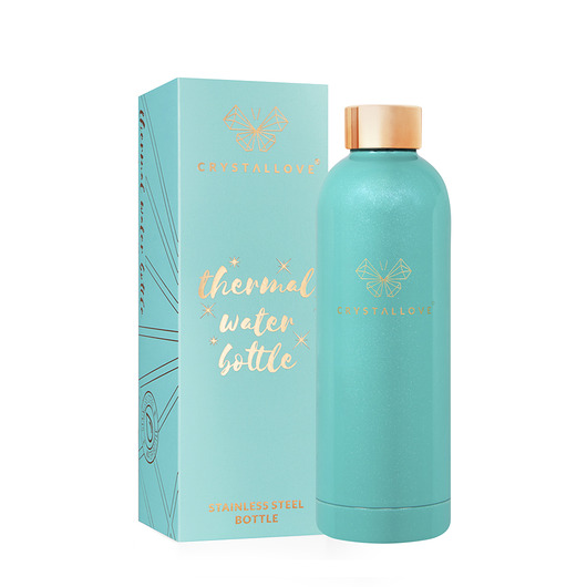butelki wielorazowe CRYSTALLOVE Butelka termiczna na wodę amazonite 500ml - limited edition