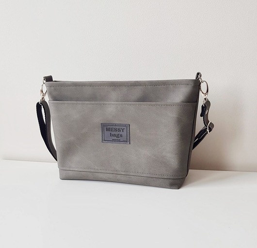 torby na ramię Torebka damska Crossbody Shallow S szara