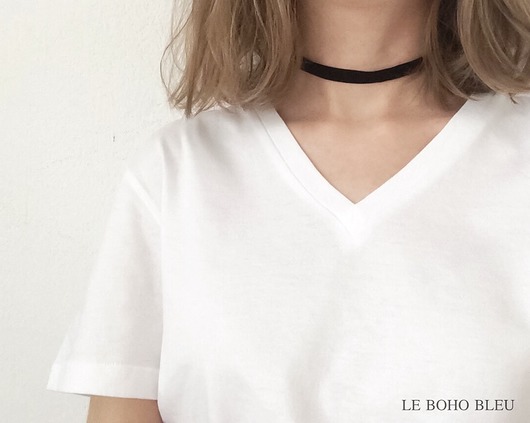 chokery Simple Black Velvet Choker Necklace