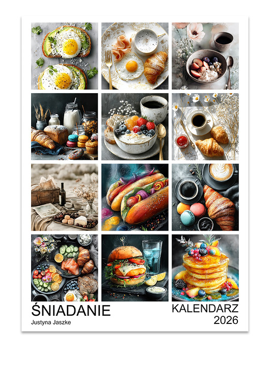 kalendarze i plannery Kalendarz 2026 Śniadanie 15x21 cm