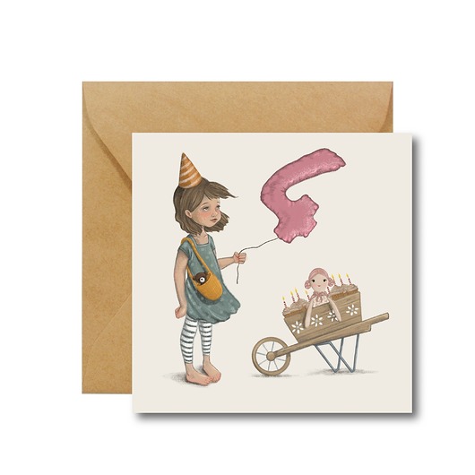 kartki okolicznościowe - wydruki Kartka na czwarte urodziny z balonem