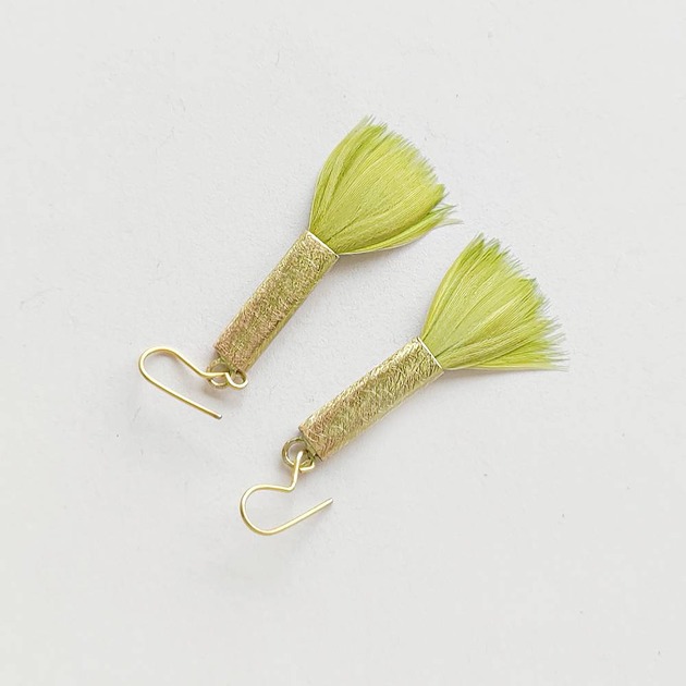 kolczyki z piórami PIÓRKO kolczyki