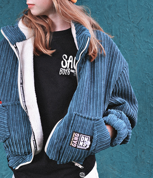 kurtki damskie Sztruksowa Kurtka Teddy Jungle Green