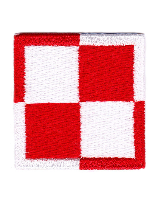 naszywki na ubrania Naszywka naprasowanka SZACHOWNICA LOTNICZA termo haft POLSKIE 5x5cm