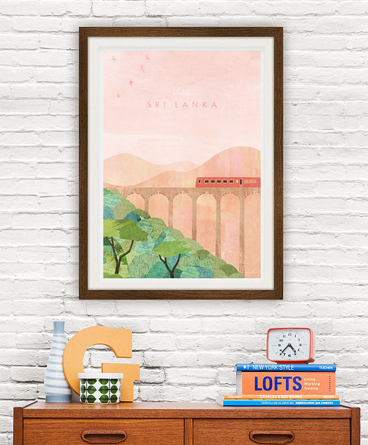 plakaty Sri Lanka - vintage plakat A3 giclee