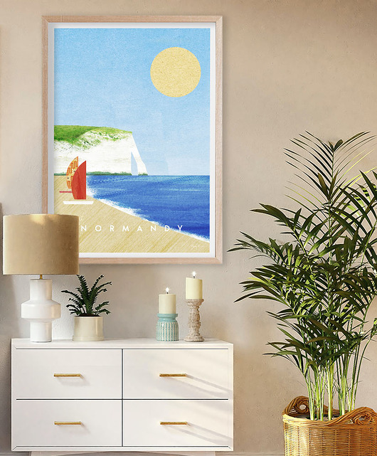 plakaty Plakat Normandia - klifowe wybrzeże Etretat