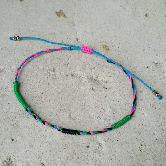 NA NOGĘ -black/blue/pink/green SHEandHE