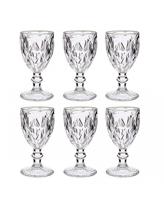 szklanki i kieliszki Kieliszek do Wody 6 szt. Komplet Kieliszów Alaba 254 ml