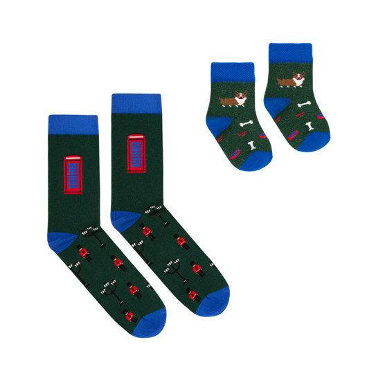 Zestaw 2 par skarpetek dla Taty i Niemowlaka FAVES. Socks&Friends