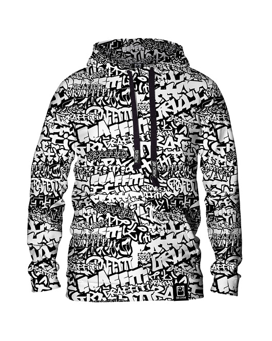 bluza z kapturem damska Damska Bluza z kapturem DR.CROW Graffiti wb