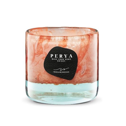 świece zapachowe Świeca zapachowa Saphir Rose - Ambra i Oud - szkło dmuchane