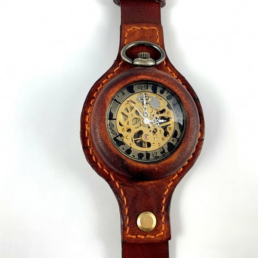 zegarki męskie DC 040 - Rudy Retro - ZŁOTY SMOK II