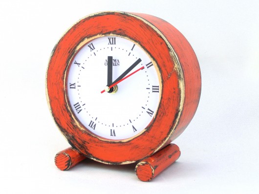 Zegarek circle ORANGE Clock Wood Studio