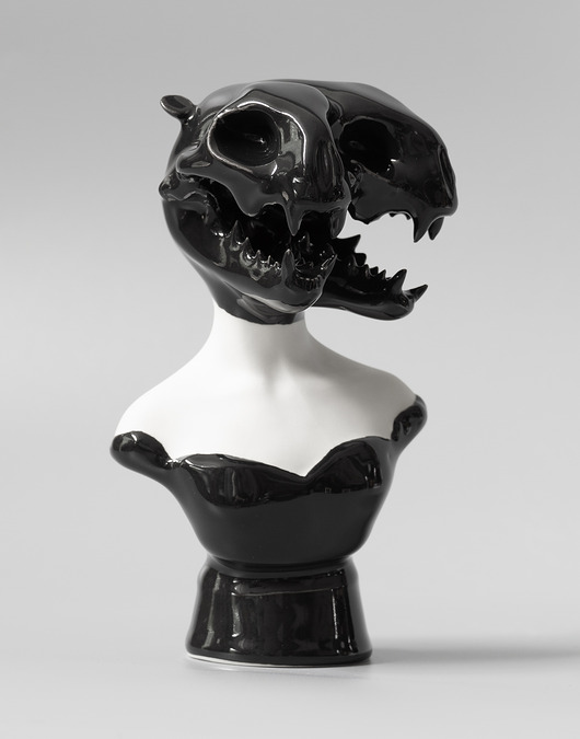 figurki i rzeźby KiciKici siamese twins  porcelanowa figurka
